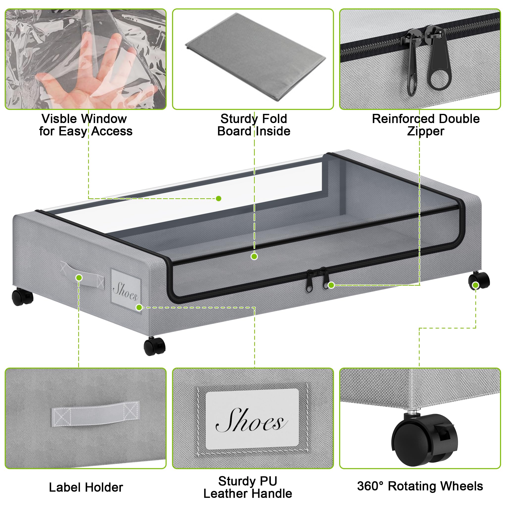 Tututry four 360-degree wheels and side handle for effortless mobility benefit