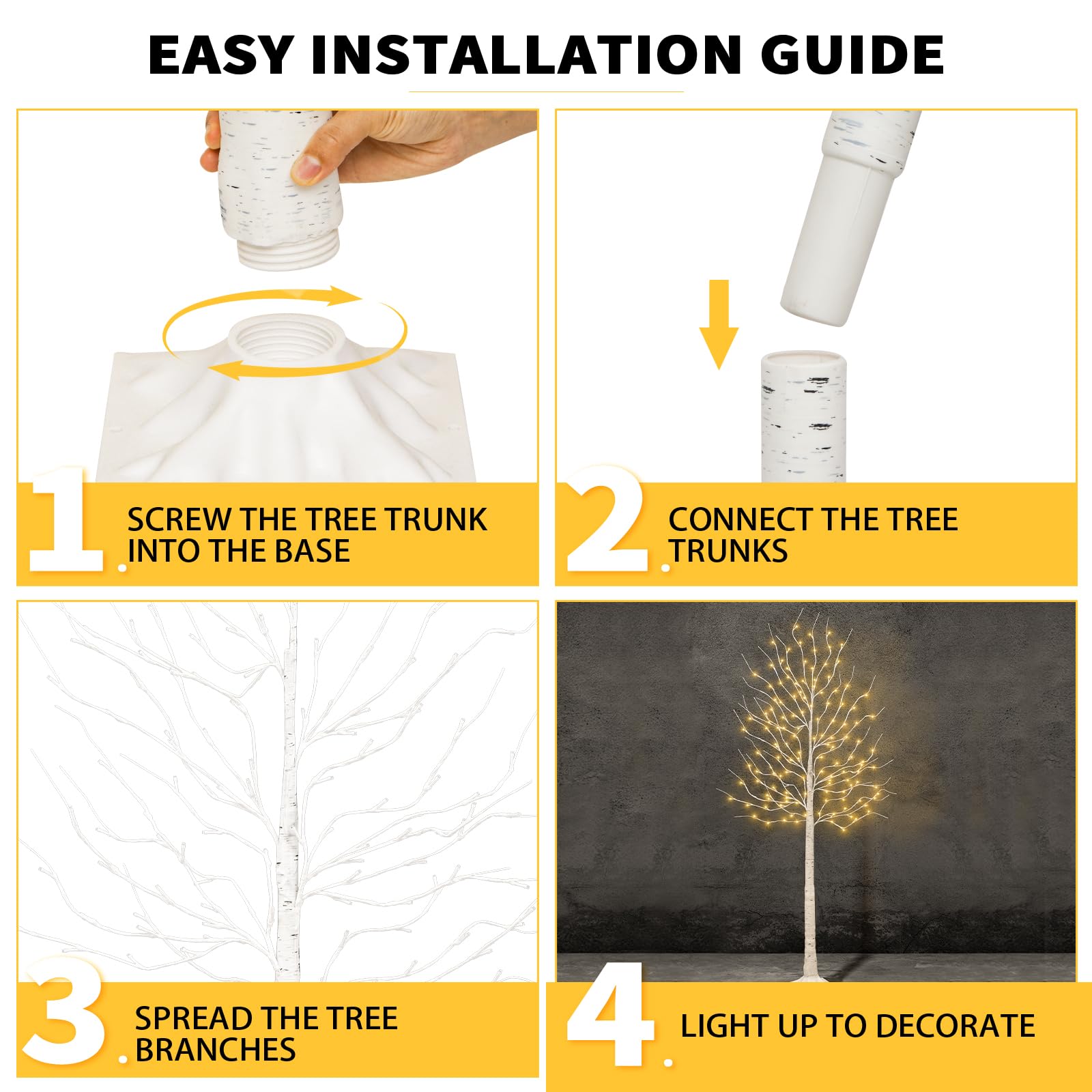 TVAL trees on a covered porch demonstrating weather-safe outdoor use benefit
