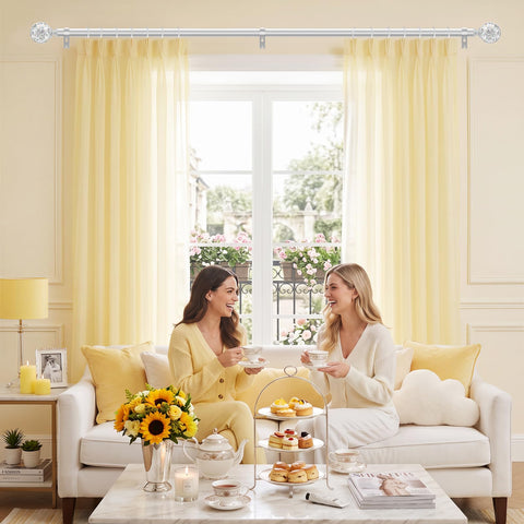 TVWOO ceiling-mounted rod showing alternate installation and clean lines
