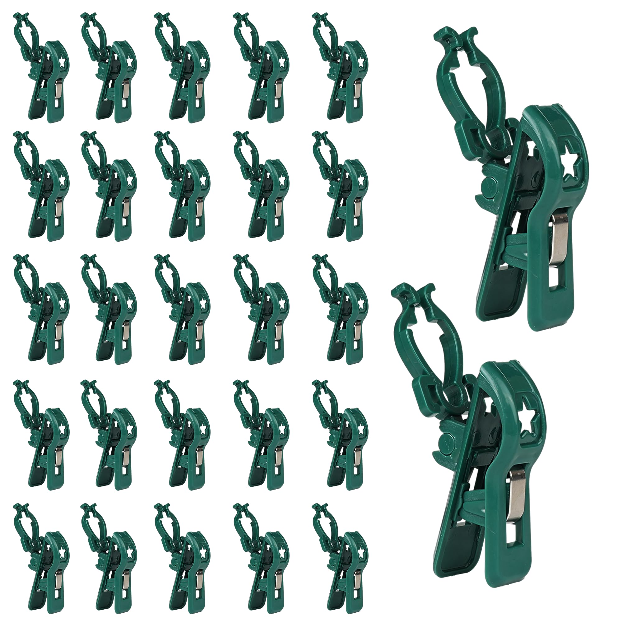 TW SHINE front view of 100-pack clips shows full set and packaging convenience