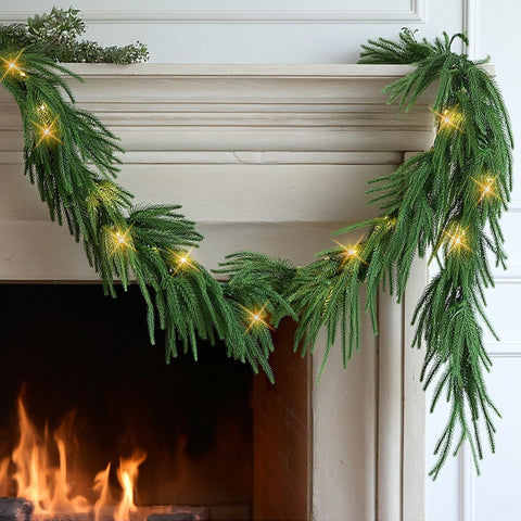 TW SHINE garland held by hand to show scale and flexible shaping advantage