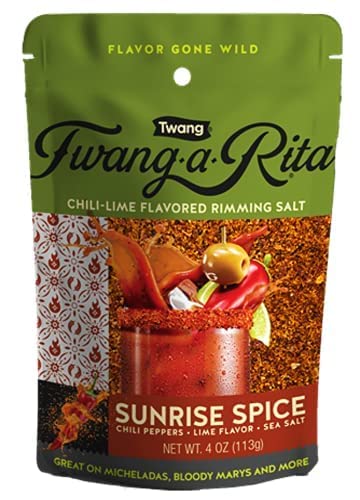 TWANG-A-RITA 4 ounce pouch beside a measuring spoon for scale and portioning