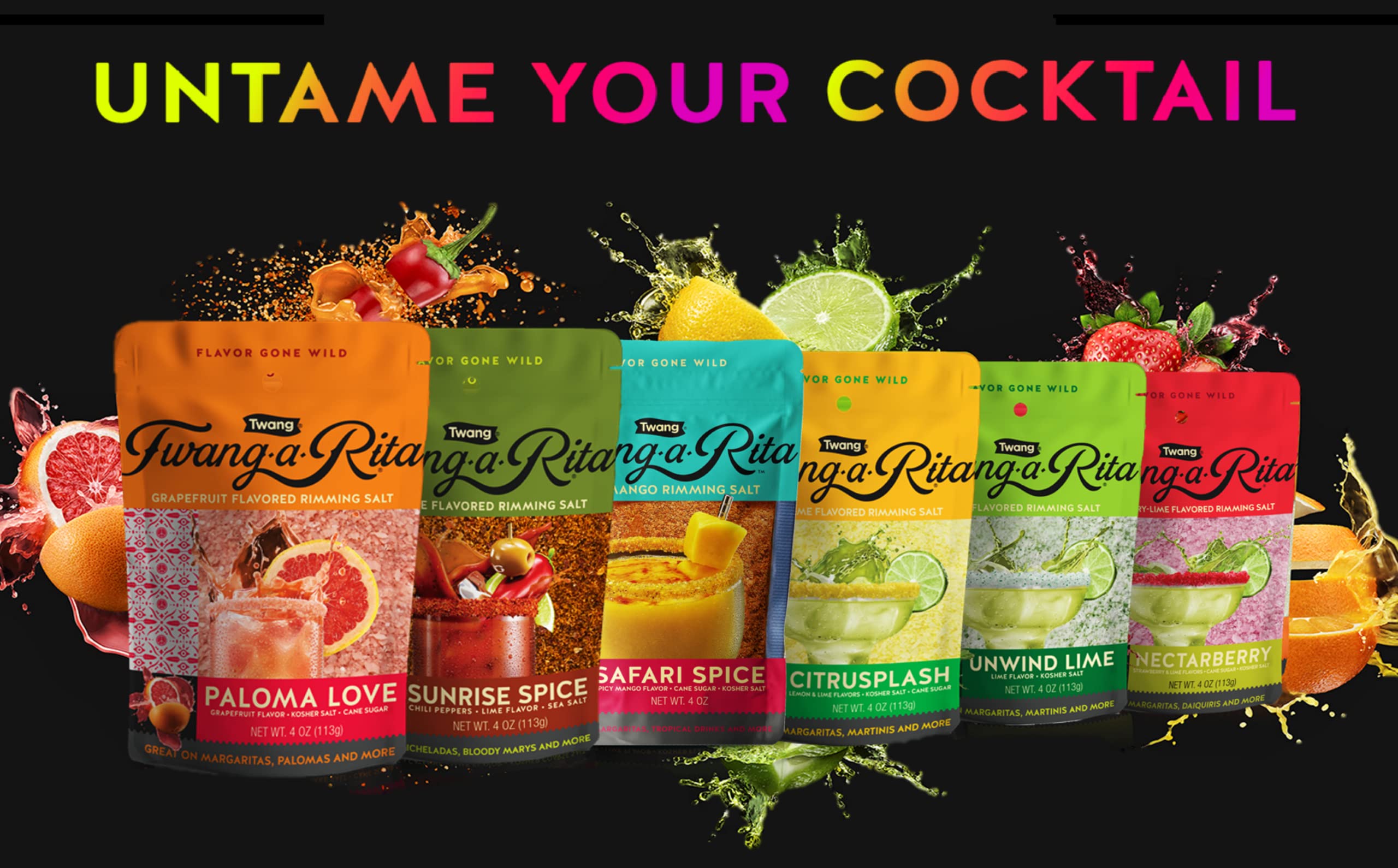 TWANG-A-RITA coarse salt texture macro highlighting crunchy rim benefit