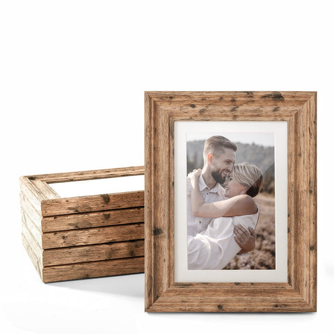 TWING front view walnut frame set showing coordinated rustic appeal