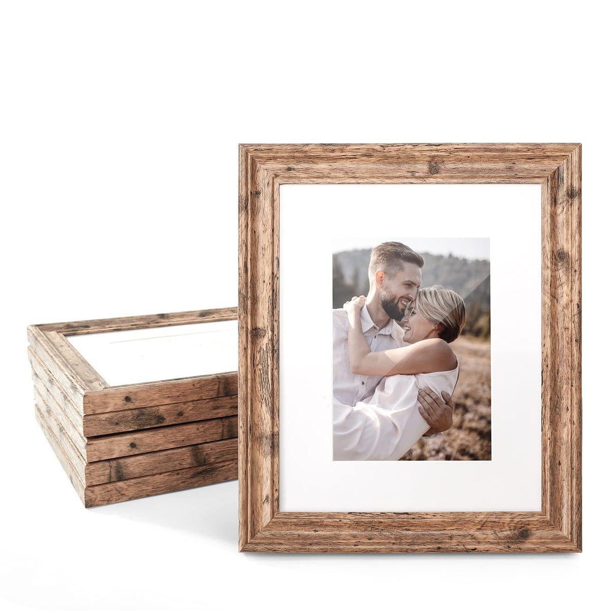 TWING front view walnut frame showing clean lines and rustic appeal