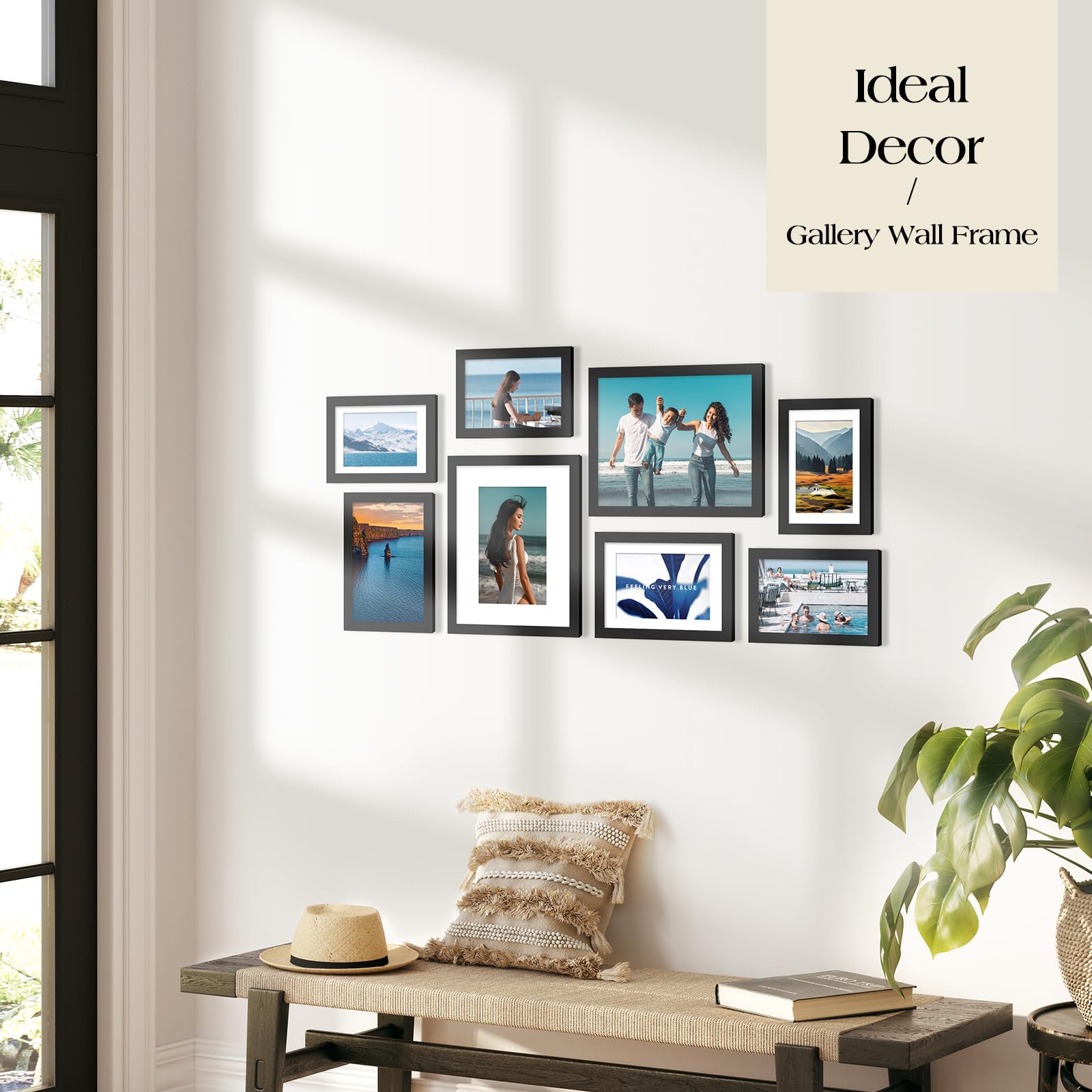 TWING arranged gallery wall showcasing cohesive multi-size display impact