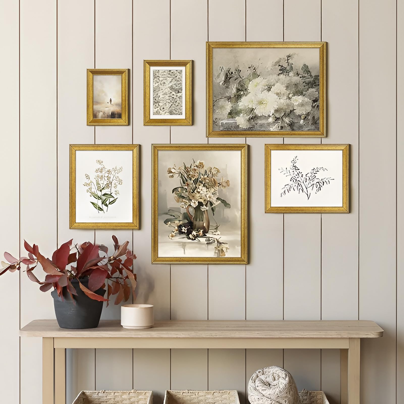 TWING styled mantel display with photo inserted benefit: instant decorative upgrade