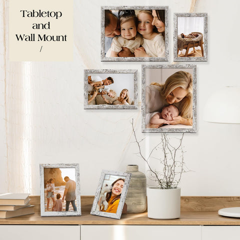 TWING frames on tabletop in living room demonstrating stylish display and instant room refresh