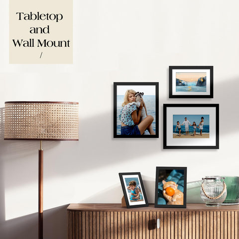 TWING tabletop frame displayed on desk showing versatility and decor benefit