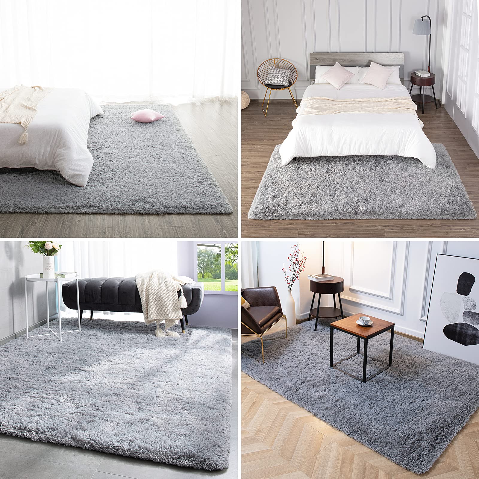 TWINNIS staged bedroom with rug adding warmth and cozy atmosphere
