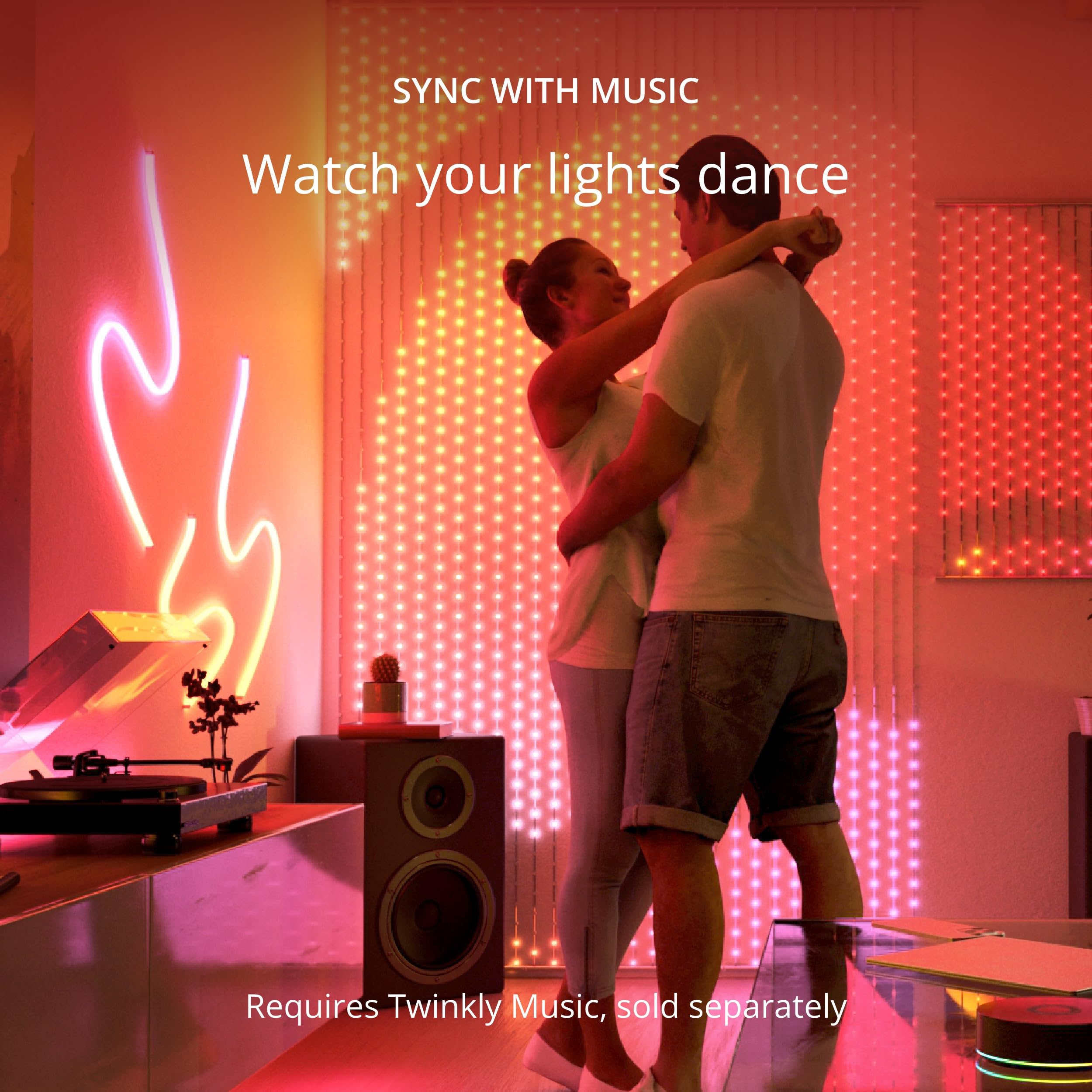 Twinkly showing app mapping screen creating custom animated light effects