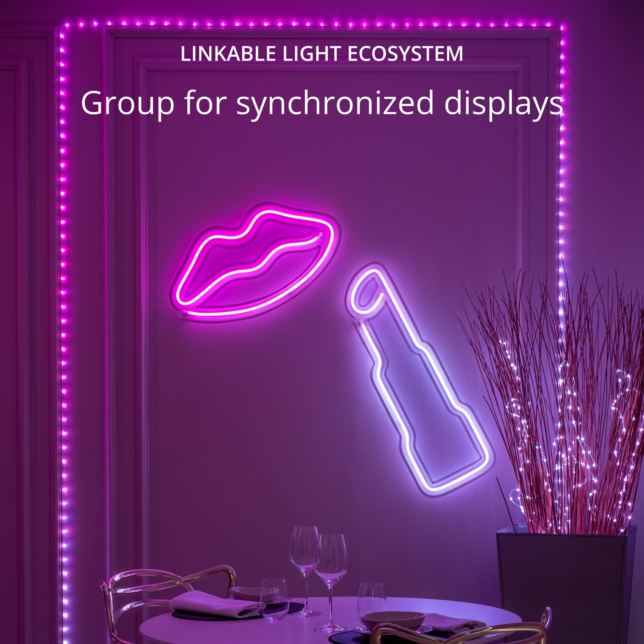 Twinkly showing USB scale comparison emphasizes compact USB-powered design