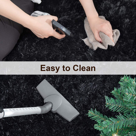 TWINNIS vacuum-packed rug being unboxed to show quick fluff recovery benefit