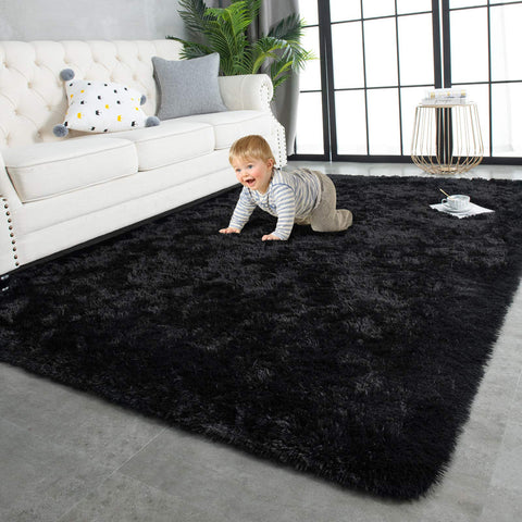 TWINNIS front view of 8x10 rug showing plush visual warmth and modern look