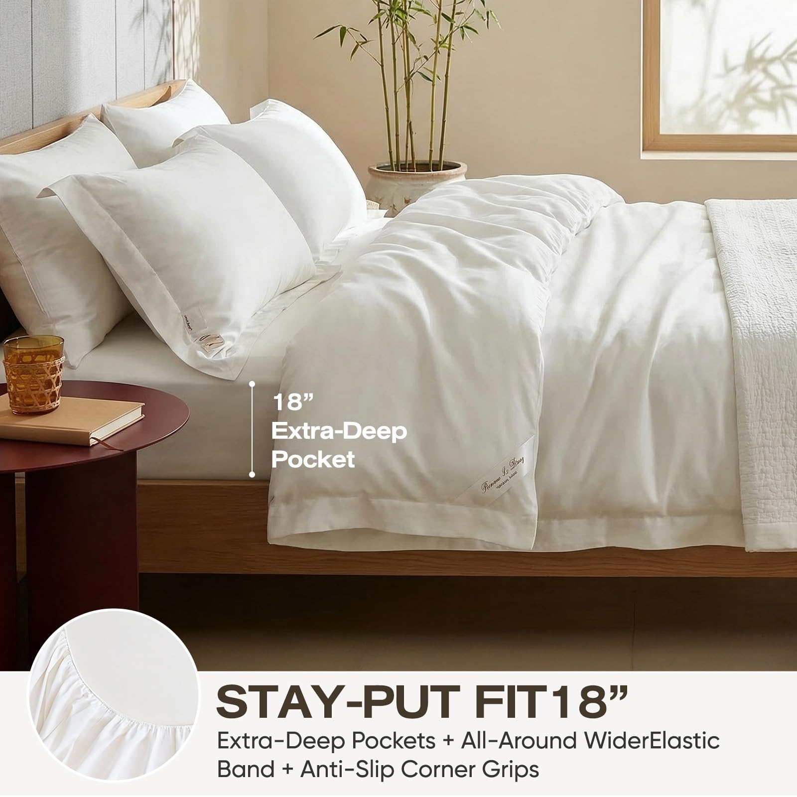 TWK styled bed in a bedroom showing luxurious hotel-like appearance and comfort