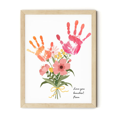 TwoDays framed finished bouquet keepsake displayed, showing sentimental value