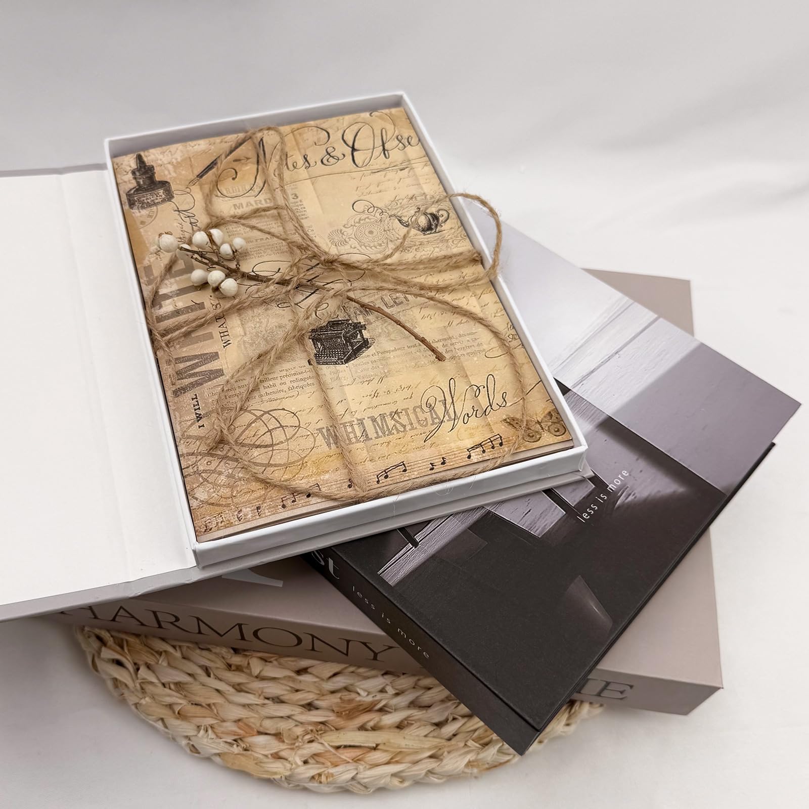 TwoDays top view with largest book open revealing nested smaller books inside