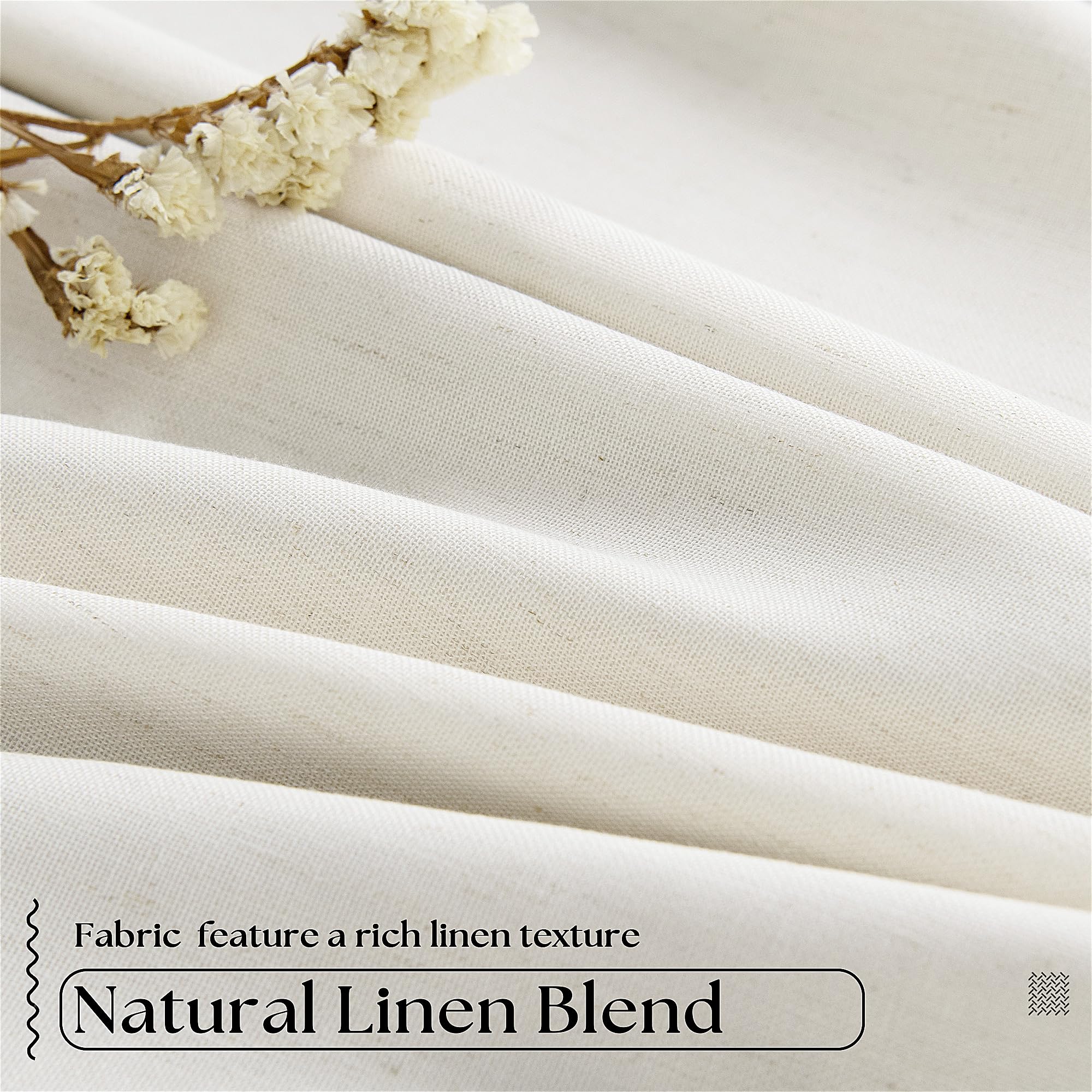 TWODRAPES back tab hiding curtain rod for a casual, streamlined look and clean rod concealment
