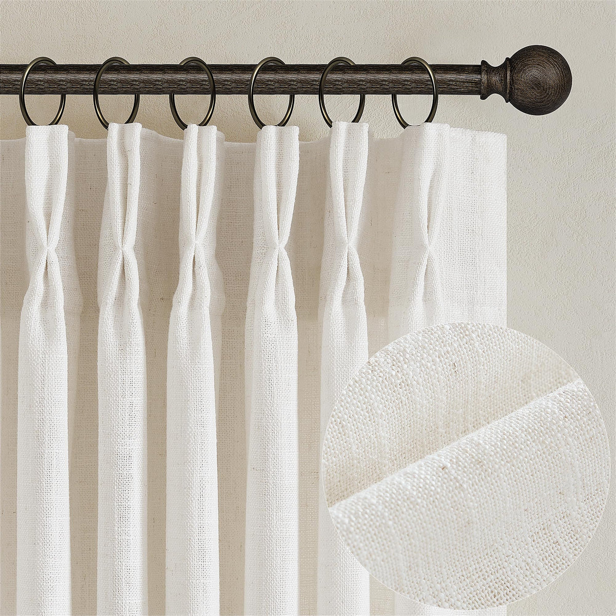 TWODRAPES front packaging showing two panels and included hardware for quick setup