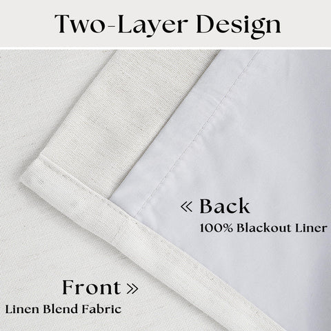 TWODRAPES included hooks and metal rings displayed for easy installation