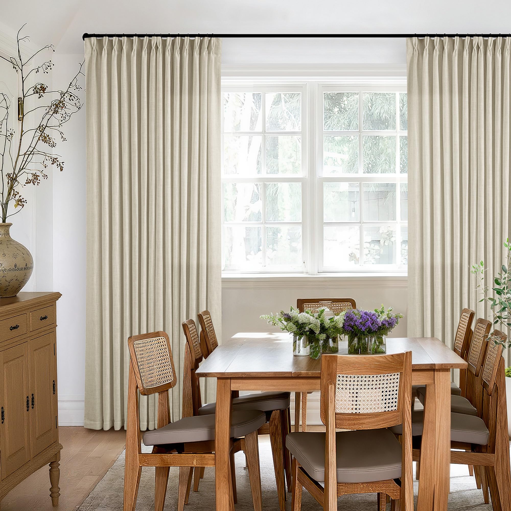 TWODRAPES styled living room scene showing how curtains elevate decor