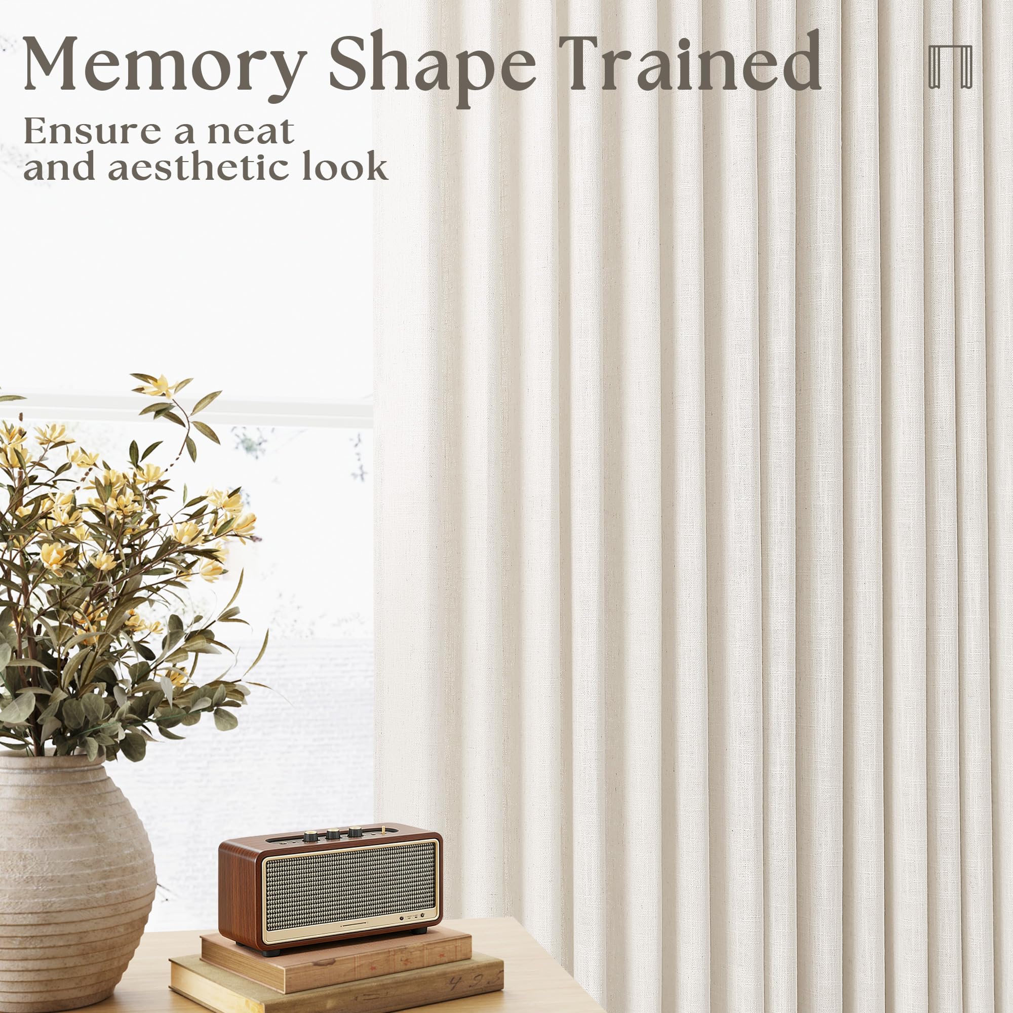 TWODRAPES fabric filtering sunlight to soften glare while retaining daylight