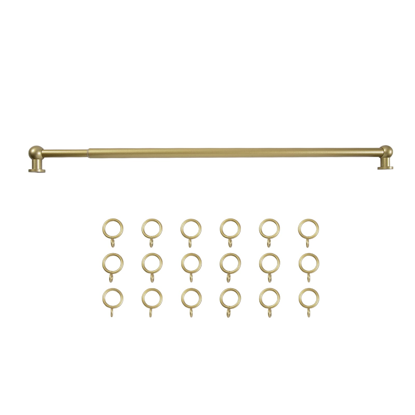 TWOPAGES gold café rod front view shows sleek finish and sturdy profile