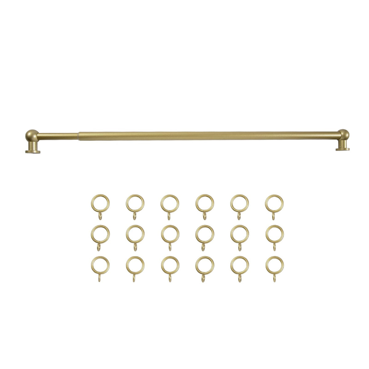 TWOPAGES gold café rod front view shows sleek finish and sturdy profile