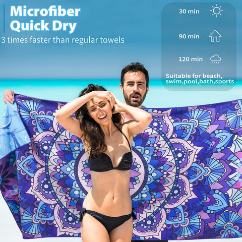 TwoYek close-up microfiber weave highlighting fast-dry texture