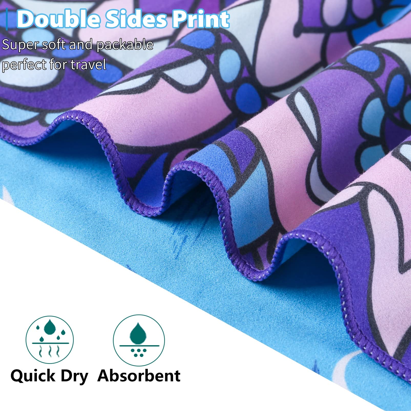 TwoYek two towels by poolside showing 2-pack convenience and stylish benefit