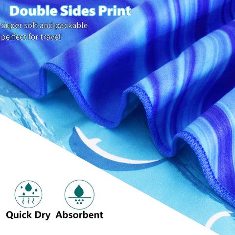 TwoYek towel beside water bottle showing scale and travel-friendly size
