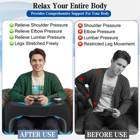 Twronvs side pockets with phone and remote for easy access