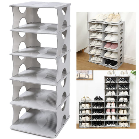 TXALWIQ front view assembled rack showing neat vertical storage benefit