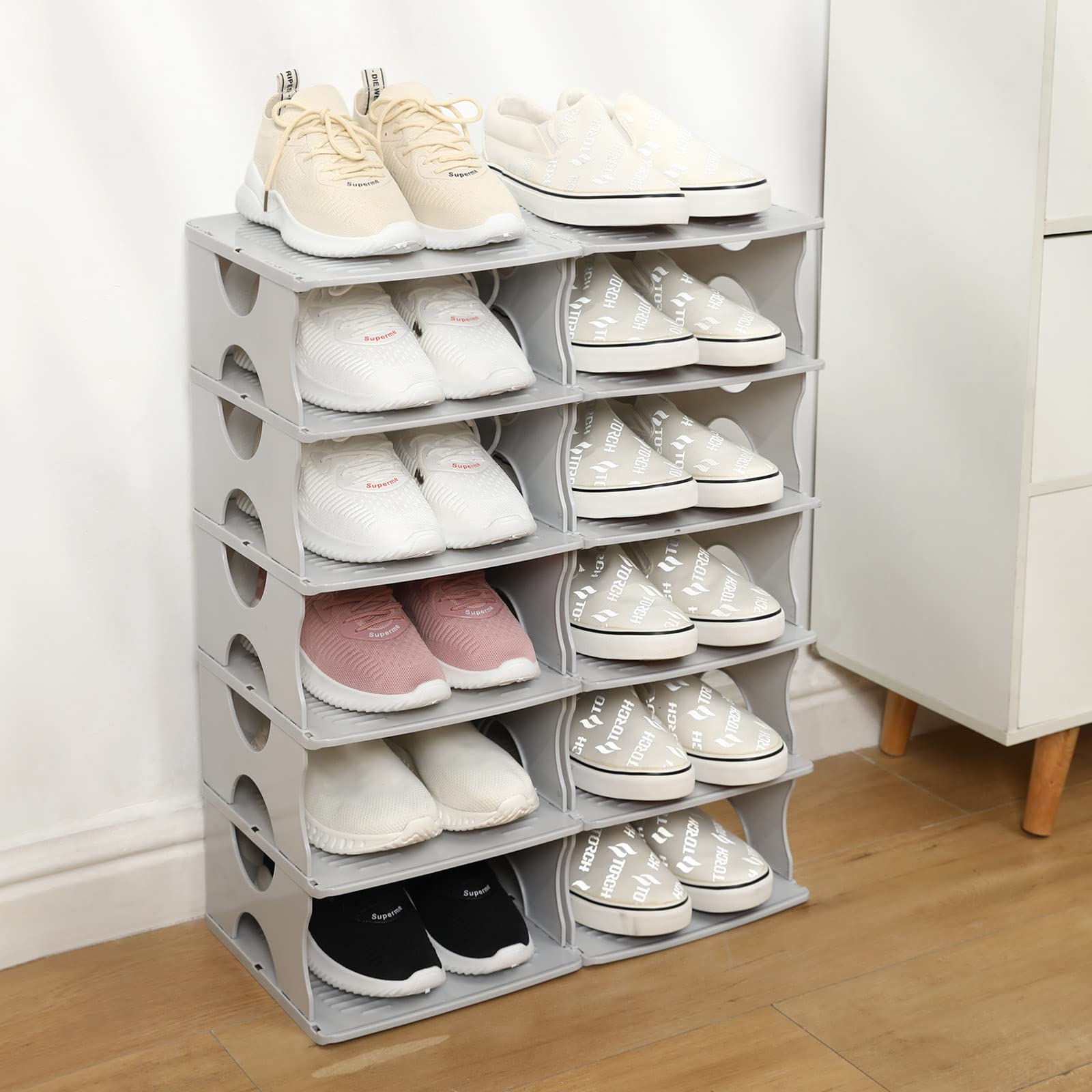 TXALWIQ size comparison with shoes illustrating compact footprint