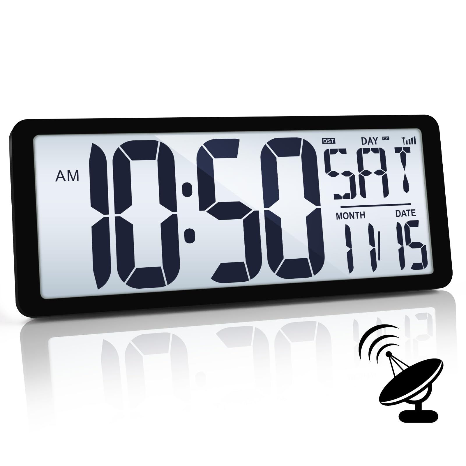 TXL front display showing large time digits and easy reading benefit