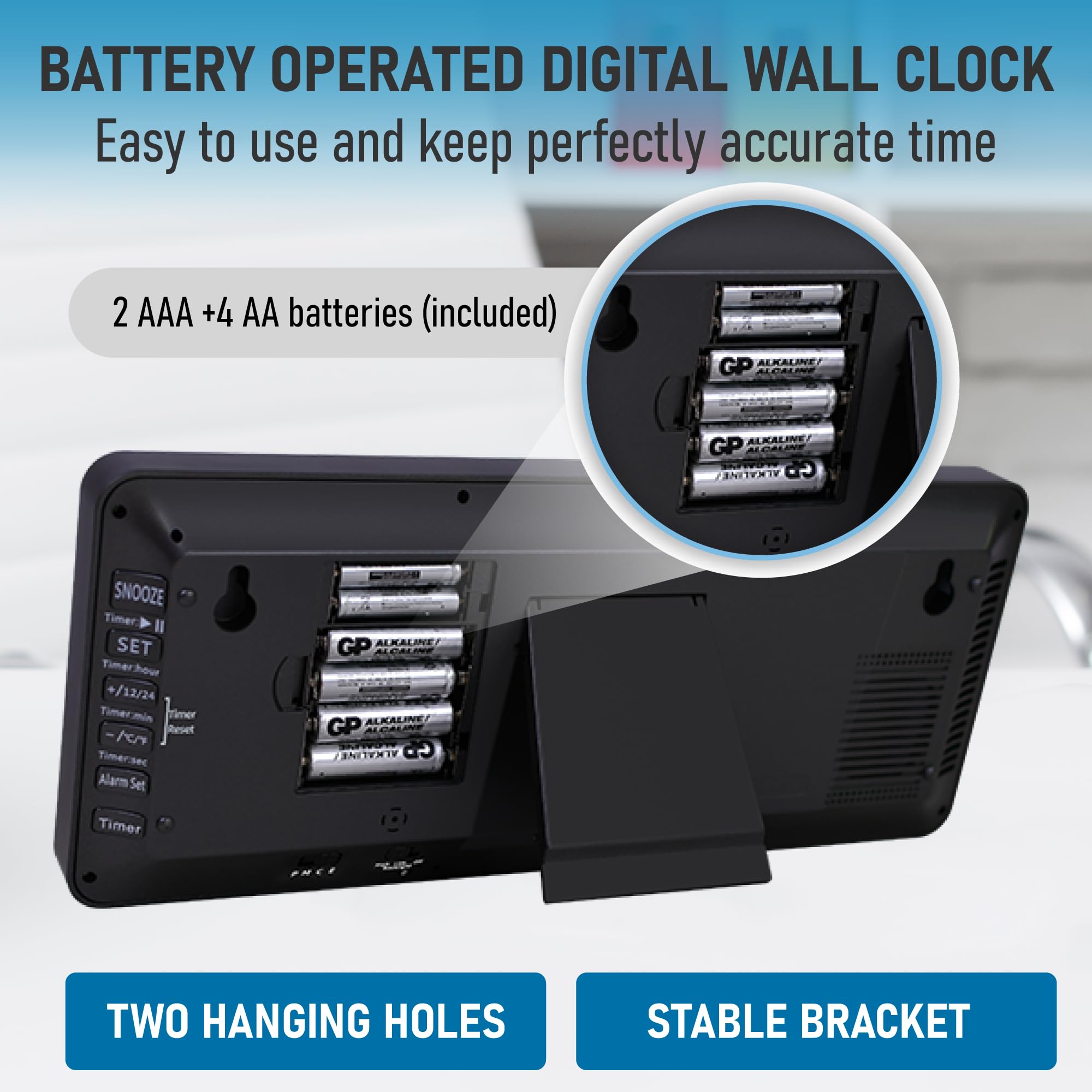 TXL mounted on living room wall showing size scale and room readability
