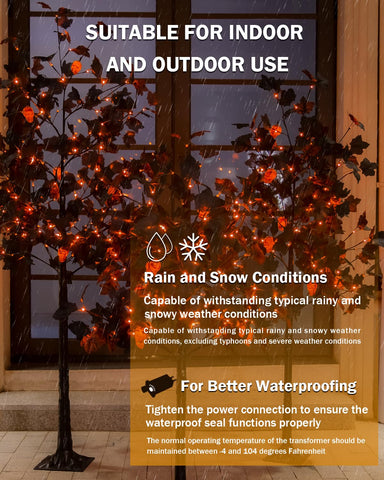TYBEEU assembled tree staked in yard demonstrating outdoor placement stability