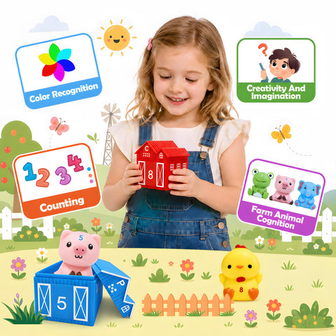 Tymokcall three finger puppets in a child’s hand demonstrating size and playability