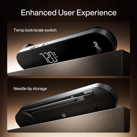 Typhur magnet storage on fridge for easy access and tidy kitchen workflow