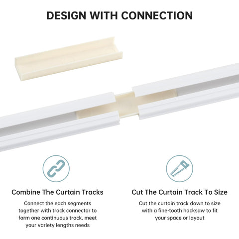 TYRON track connector and screwed end cap detail offering secure, flush joint benefit