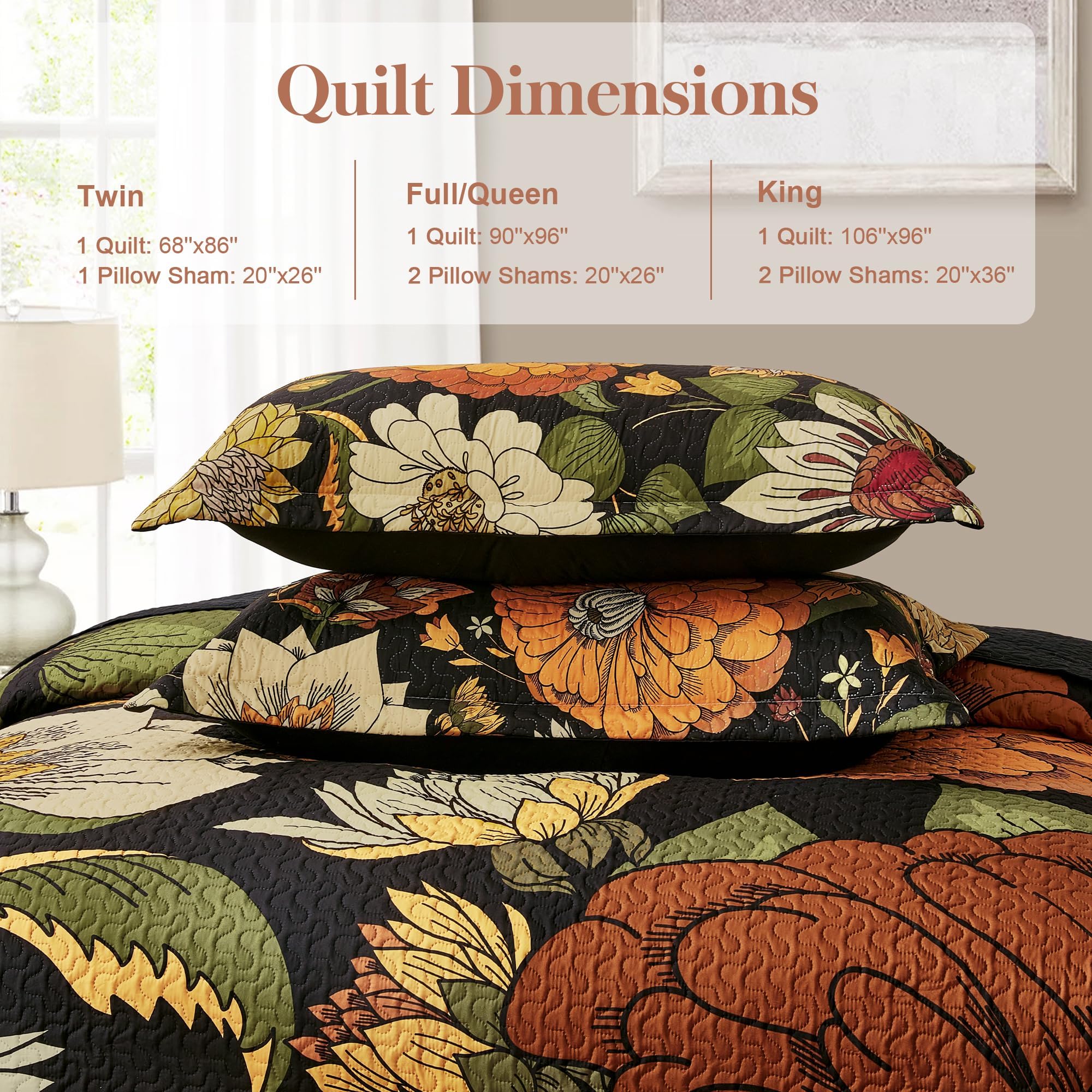 Tyrot quilt on styled bedroom emphasizing dramatic decor upgrade and comfort