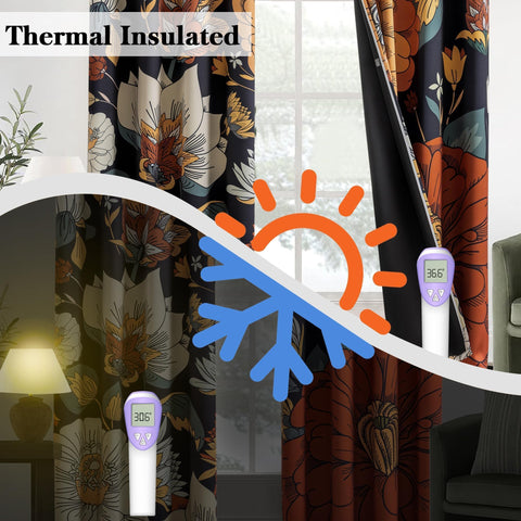 Tyrot bedroom setup showing floral panels creating cozy, private restful atmosphere