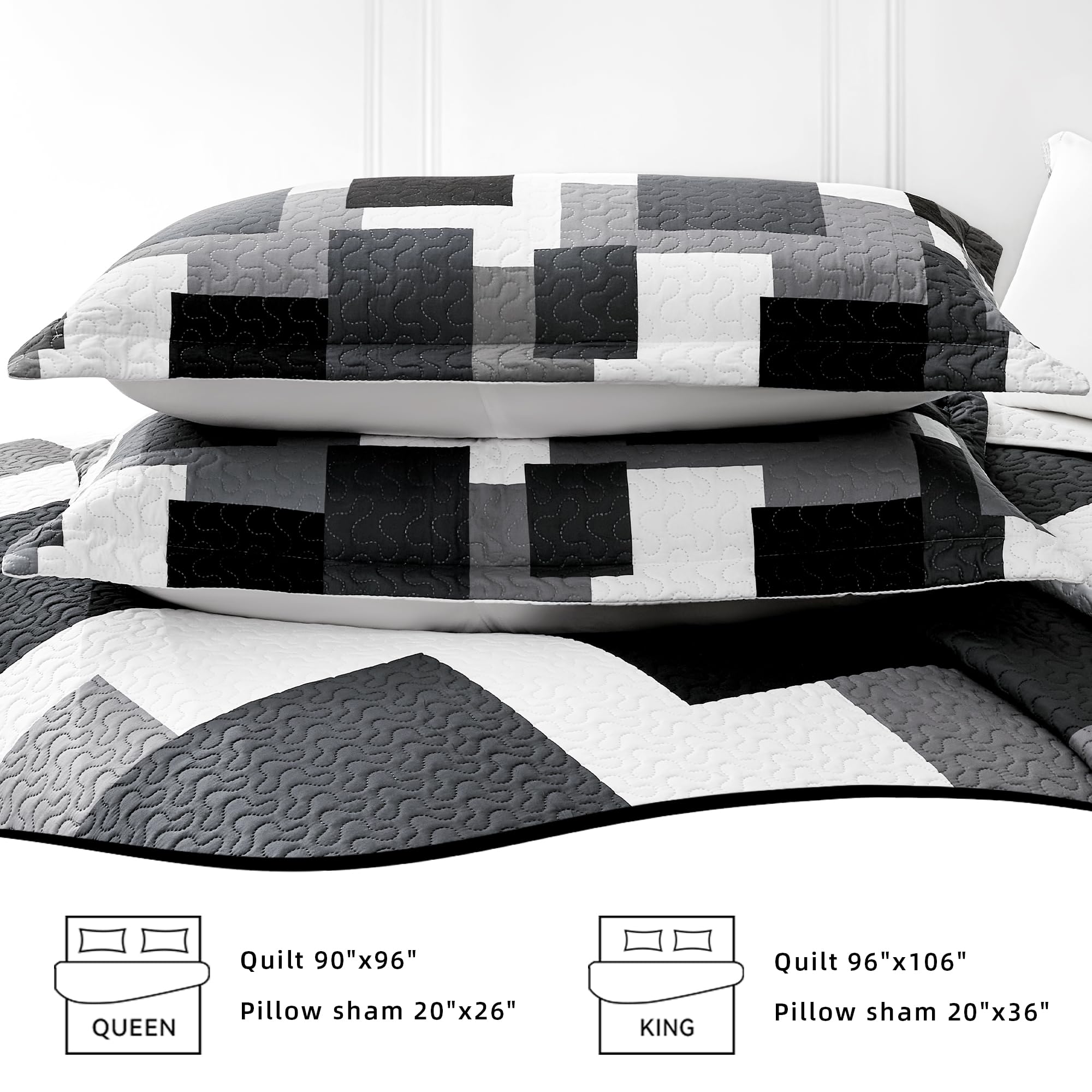 Tyrot lifestyle bedroom scene showing how the quilt elevates decor