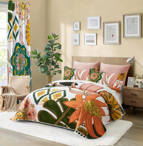 Tyrot close-up of floral pattern and fabric detail showing soft microfiber and crisp print