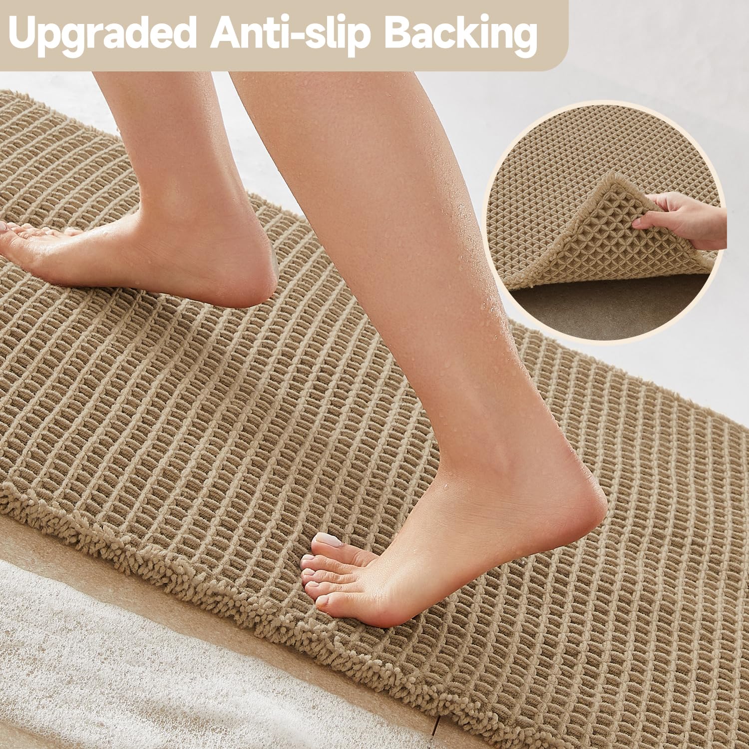 TYUU bath mat placed in shower area offering secure, absorbent step