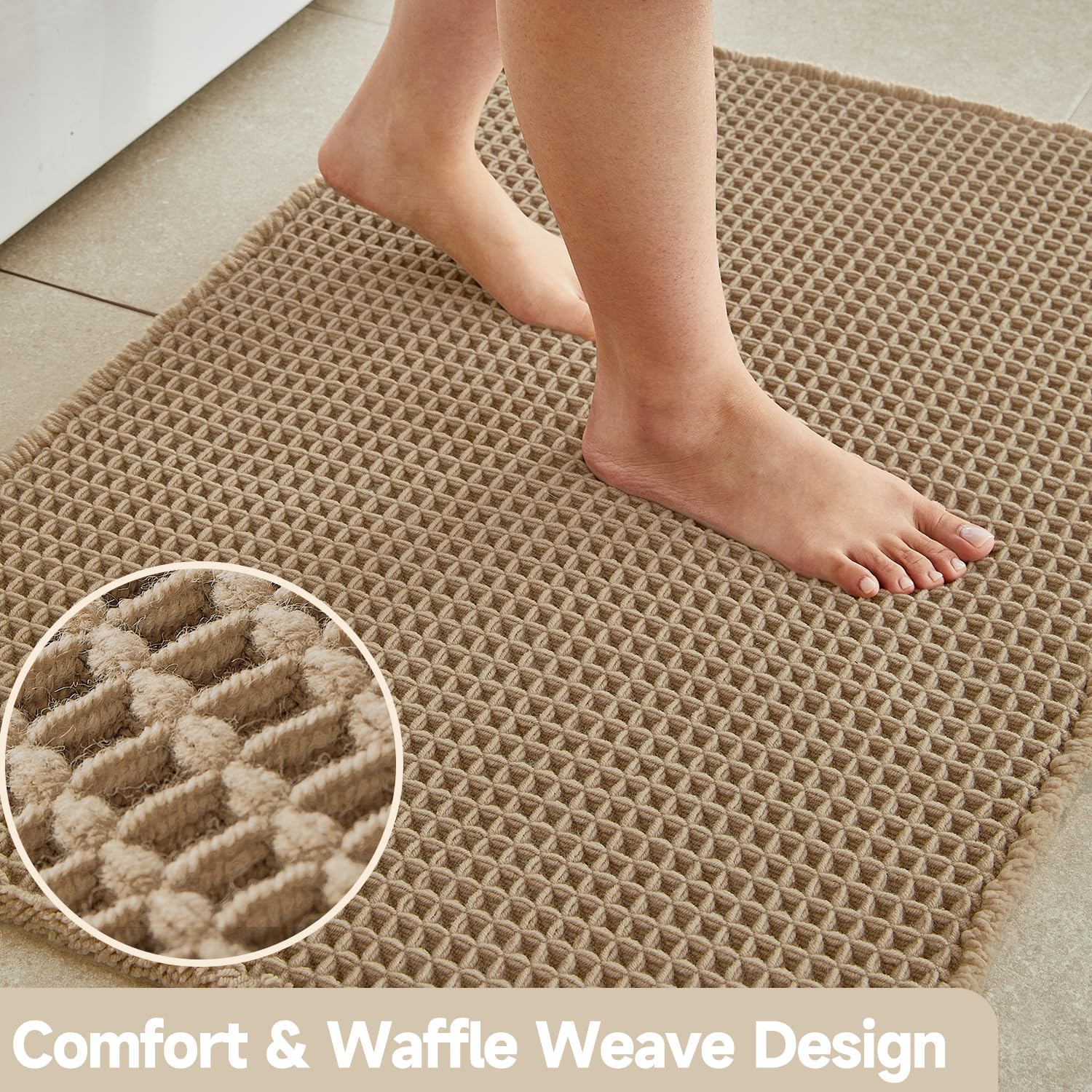 TYUU non-slip backing detail demonstrating stable grip on smooth floors