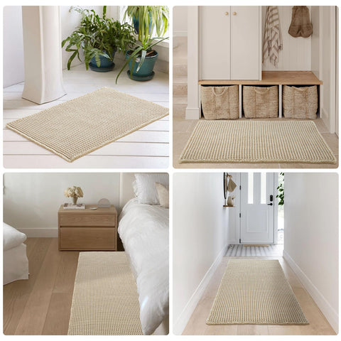 TYUU mat installed in RV bathroom showing space-saving practical benefit