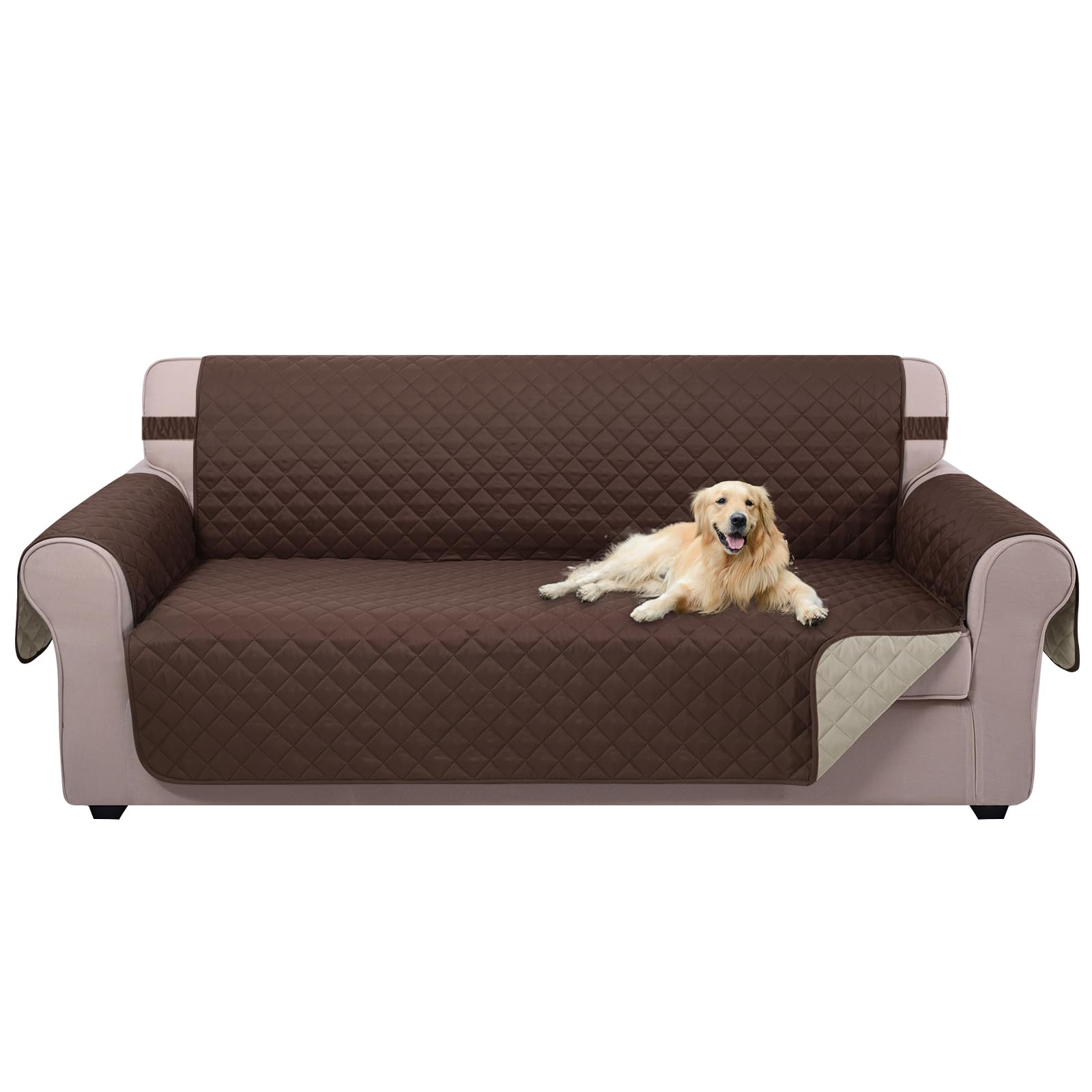 U-NICE HOME front view showing full sofa protection and neat fit