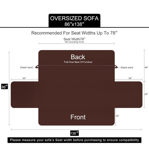 U-NICE HOME size comparison image helping buyers measure accurately