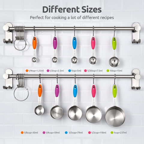 U-Taste close-up of color-coded handle for quick size identification and faster prep
